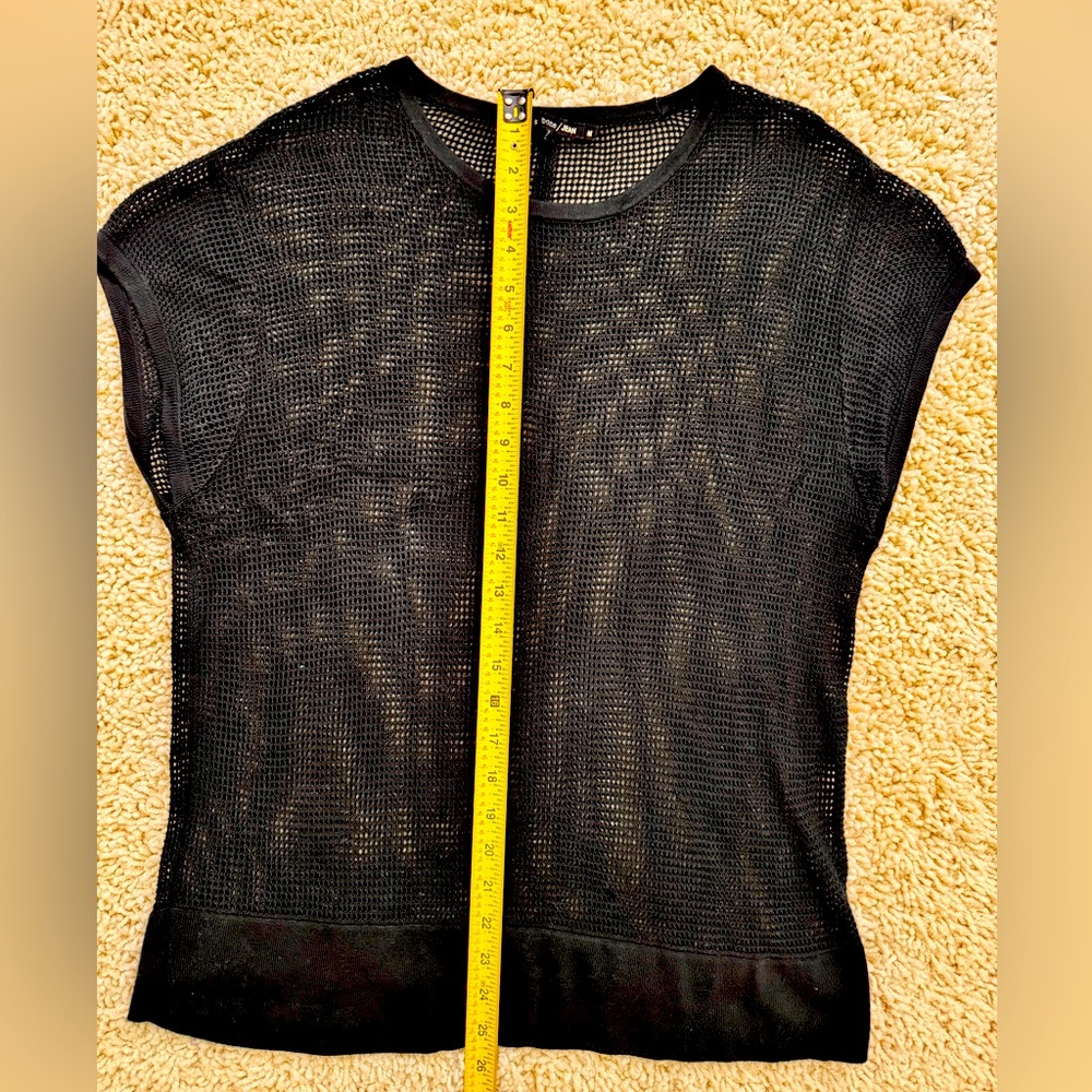 Rag & Bone knit/netted shirt, size M.